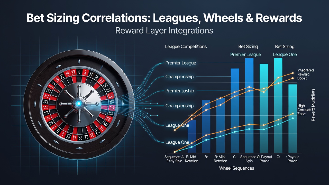 Data visualization showing bet sizing patterns across sports leagues and roulette wheels integrated with reward tracking systems