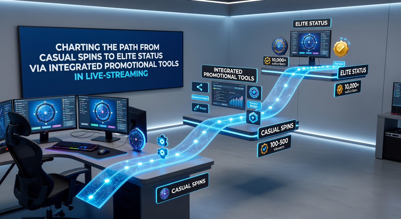 Player dashboard displaying loyalty tier progression and promotional rewards in a live casino stream