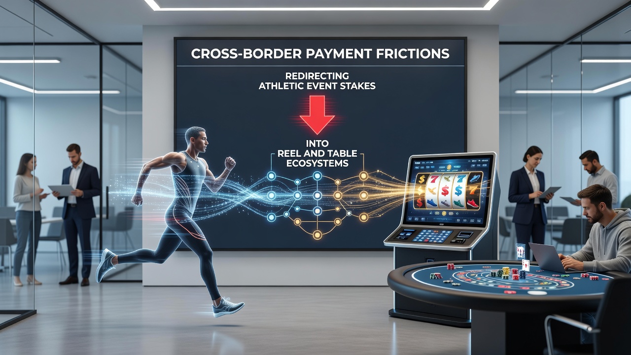 Illustration of stacked incentive layers connecting sports wagers to reel and table games on handheld devices