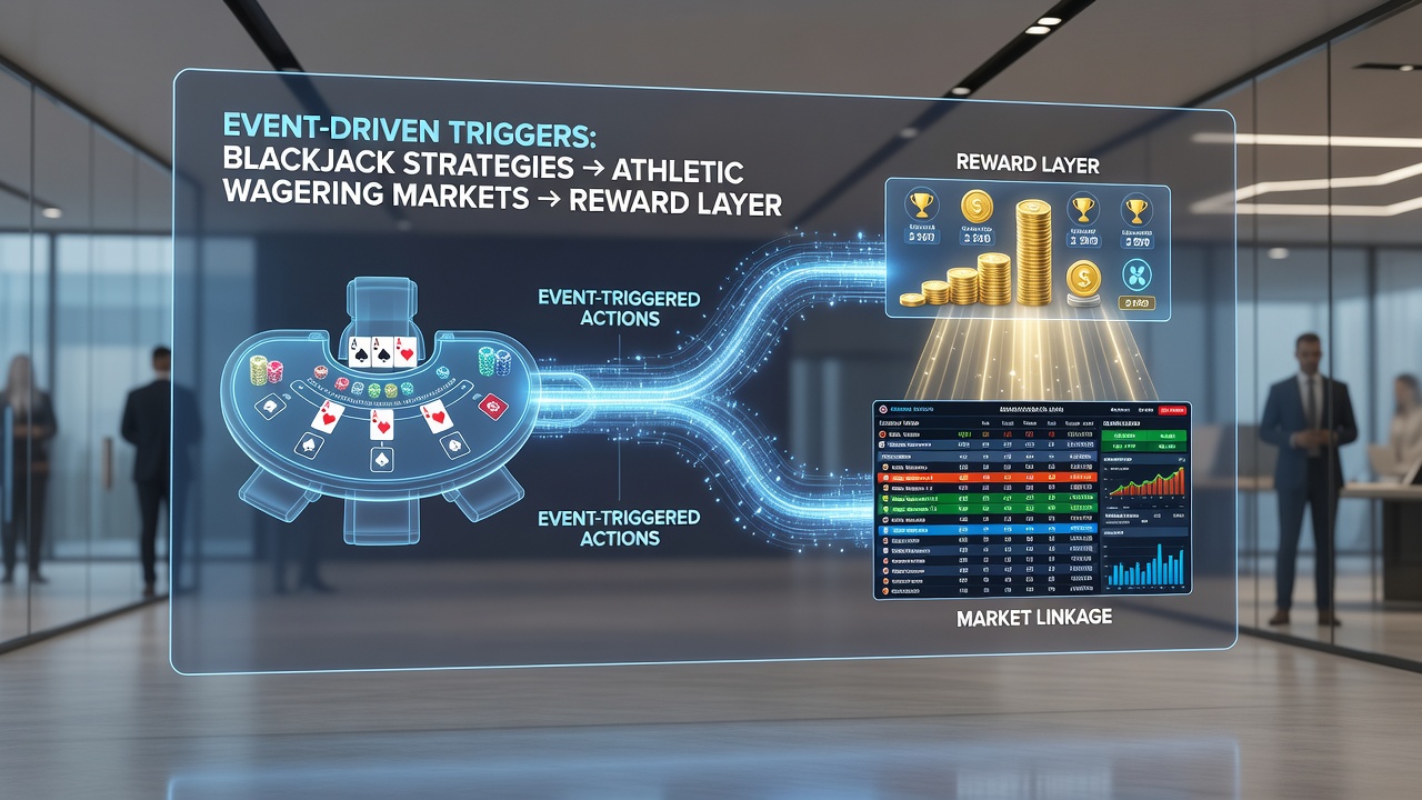 Mobile screen capture illustrating reward notifications bridging blackjack sessions to live sports betting options