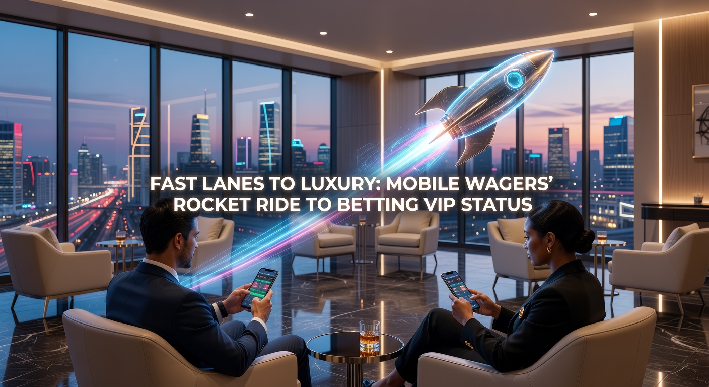 Luxury yacht on open water with overlaid mobile betting interface showing VIP dashboard and escalating wager limits