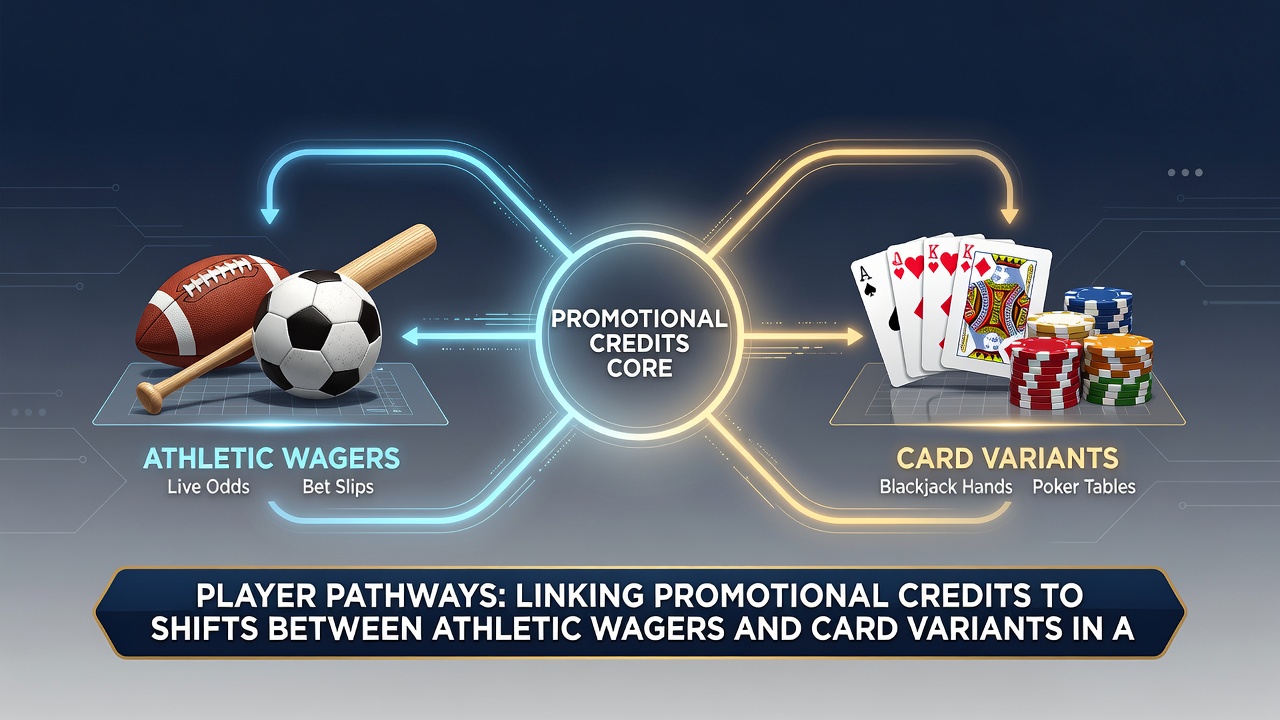 Analytics dashboard displaying user flow between sports betting and card game sections within a mobile app