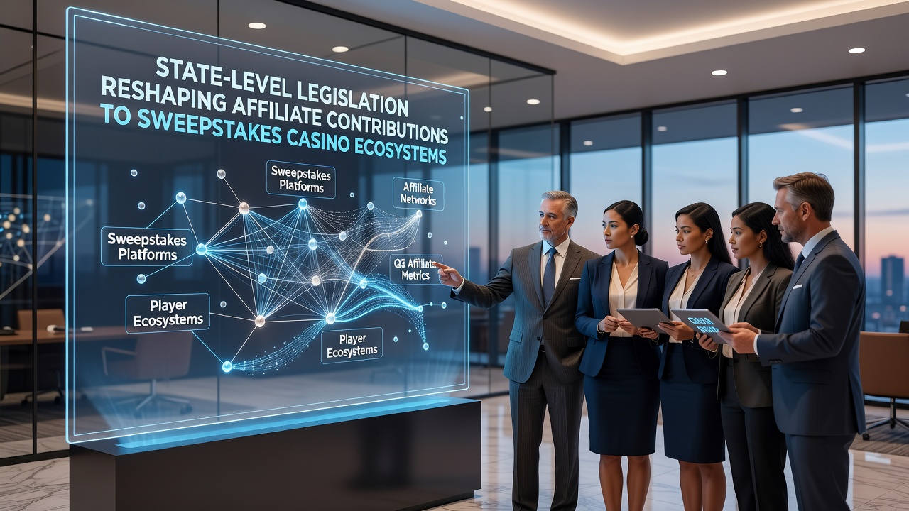 State capitol building with legislative documents and digital casino interface overlays representing regulatory changes