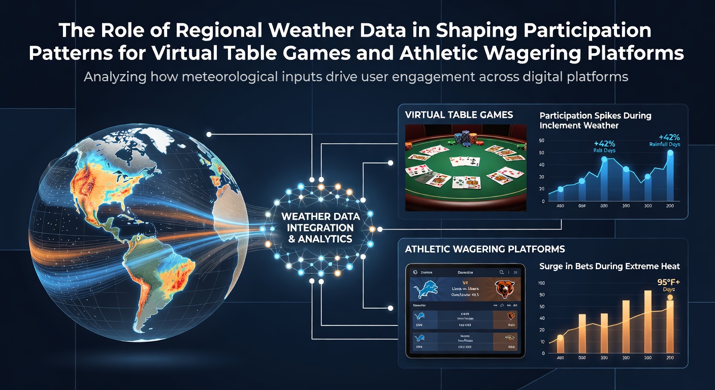 Regional weather patterns influencing online gaming and sports betting participation across different areas